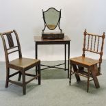 A 19th century mahogany occasional table, 65cm,