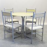 A modern circular dining table, 90cm,