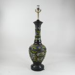 A Chinese cloisonne enamel table lamp,