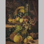 In the manner of George Lance, 1802-1864, 19th century, a still life of fruit, oil on canvas,