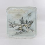 An early 20th century Japanese porcelain tray,