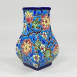 A Longwy pottery vase,