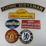 A cast iron Goodyear sign,