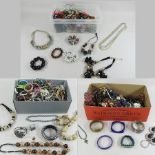 A box of costume jewellery,