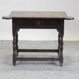A Victorian mahogany side table,