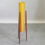 A 1970's spun fibreglass standard lamp,