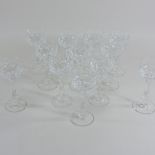 A set of twelve Stuart crystal wine glasses