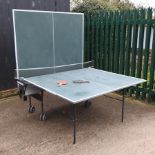 A folding table tennis table,