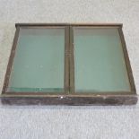 A glazed hanging display key cabinet,