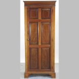 An Edwardian mahogany and inlaid hall cupboard,