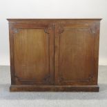 An early 20th century mahogany side cabinet, fitted with drawers,