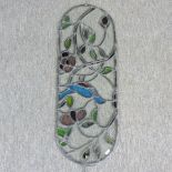 An early 20th century stained glass panel,