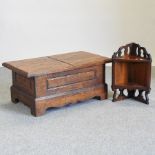 An oak blanket box, 110cm,