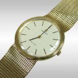 An Omega de Ville 9 carat gold cased vintage gentleman's manual wind wristwatch, circa 1970's,