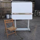 A metal framed architect's easel, 114cm,