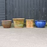 A terracotta garden pot, 39cm,
