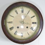 A 19th century mahogany cased dial clock,