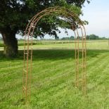 A gothic style garden arch