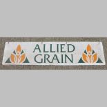 A large vintage Allied Grain enamel sign,