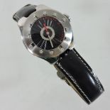 A Carrera y Carrera Avalon wristwatch, the stainless steel bezel set with diamonds,