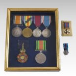 A group of mainly World War I medals, comprising a Companion of the Indian Empire medal,