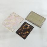 A mother of pearl visiting card case,