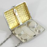An early 20th century American sterling silver ladies sovereign purse,