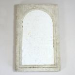 An early 20th century French marble and sandstone headstone,