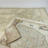 A 19th century map of France, Partie Septentrionale, together with another, Partie Meridionale,