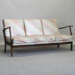 A 1950's style stickback sofa,