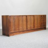 A 1970's hardwood sideboard,