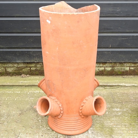 A terracotta garden pot,