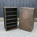 An early 20th century metal cabinet, 46cm,
