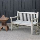 A garden bench, 120cm,