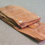 A collection of mahogany veneers,