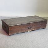 A 19th century stained pine box,