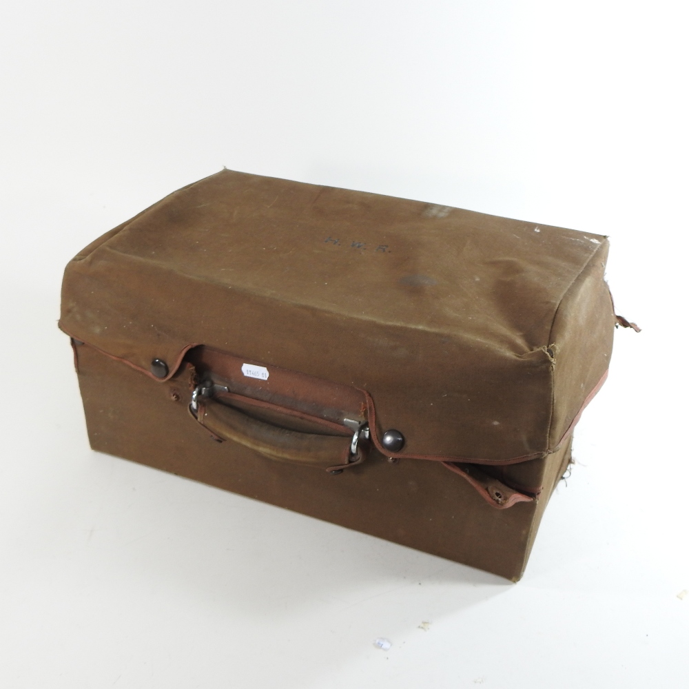 An early 20th century gentleman's leather dressing case, with a fitted interior, - Image 2 of 2