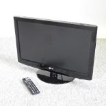 An LG 22 inch television,