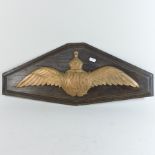 An RAF officer's mess plaque,