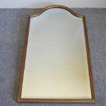 A Victorian gilt framed over mantel mirror,