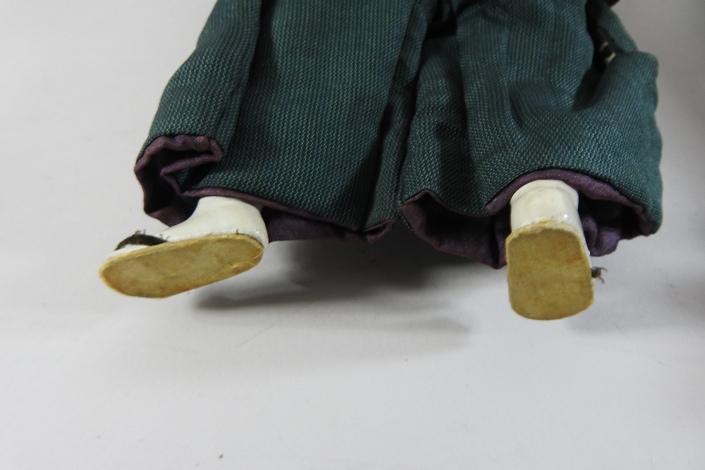 An early 20th century Japanese costume doll, in traditional dress, together with another, - Image 2 of 12