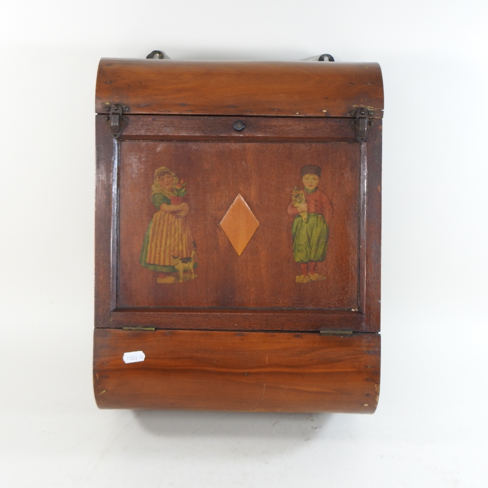 An early 20th century continental mahogany gentleman's cabinet, - Image 2 of 2