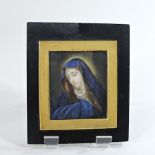 Italian School, 19th century, a miniature portrait of the Madonna,