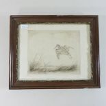 English school, early 20th century, Jack Snipe, engraving, signed indistinctly in pencil,