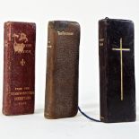 Three early 20th century miniature finger Prayer books, to include 1908 and 1900,