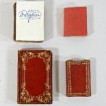 A late 19th century miniature French book Boum Boum, 1898, Petit Paroissien, 1850,