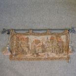 A tapestry wall hanging,