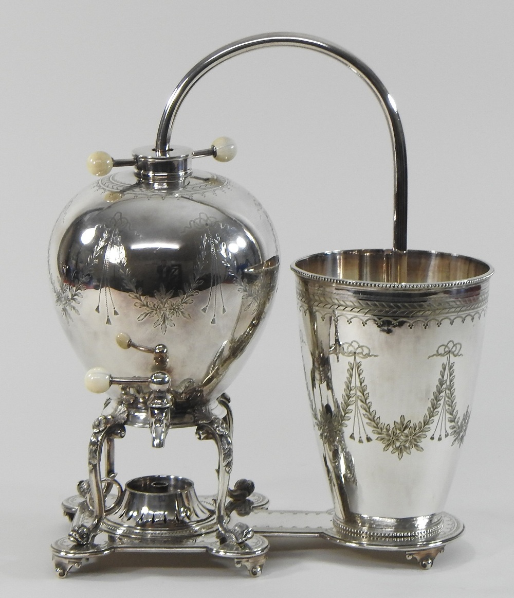 A Victorian silver plated 'Napier' coffee maker, designed by James Napier, - Image 5 of 6