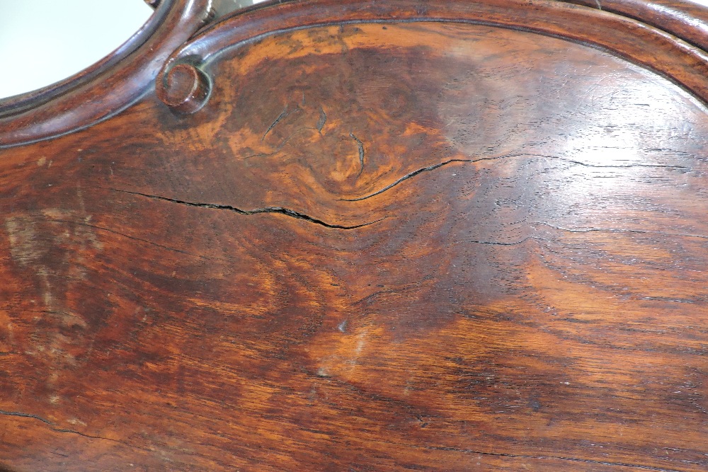 A pair of 19th century oak hall chairs, each with a shield shaped back and solid seat, - Image 6 of 7