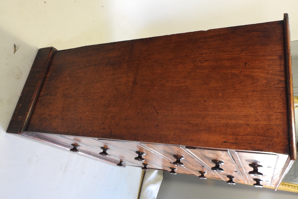 An early 19th century mahogany chest of drawers, of large proportions, - Image 8 of 16